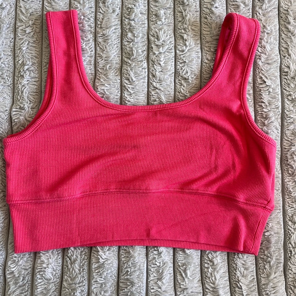 Coral colored tank top